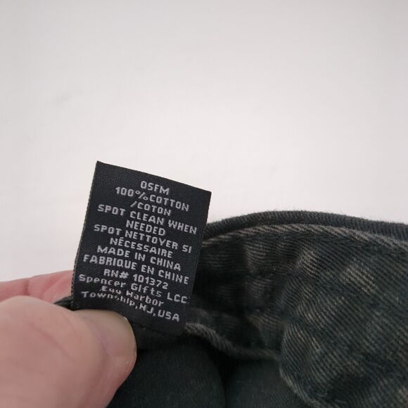 Hang Loose Slideback Hat Black One Size Adjustable Embroidered Solid - Picture 9 of 9